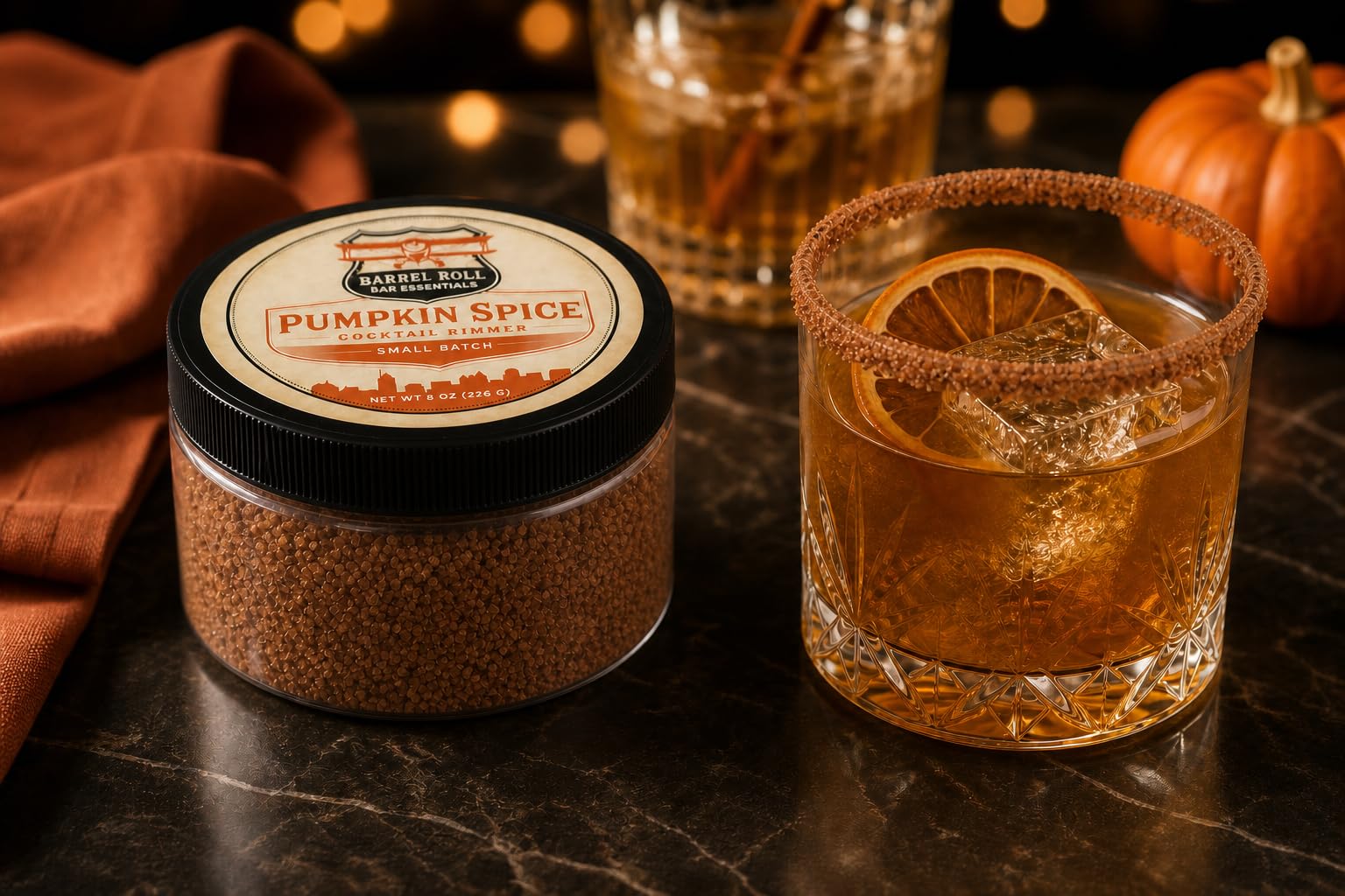 Pumpkin Spice Cocktail Rimmers - Fall Drink Garnishes -5