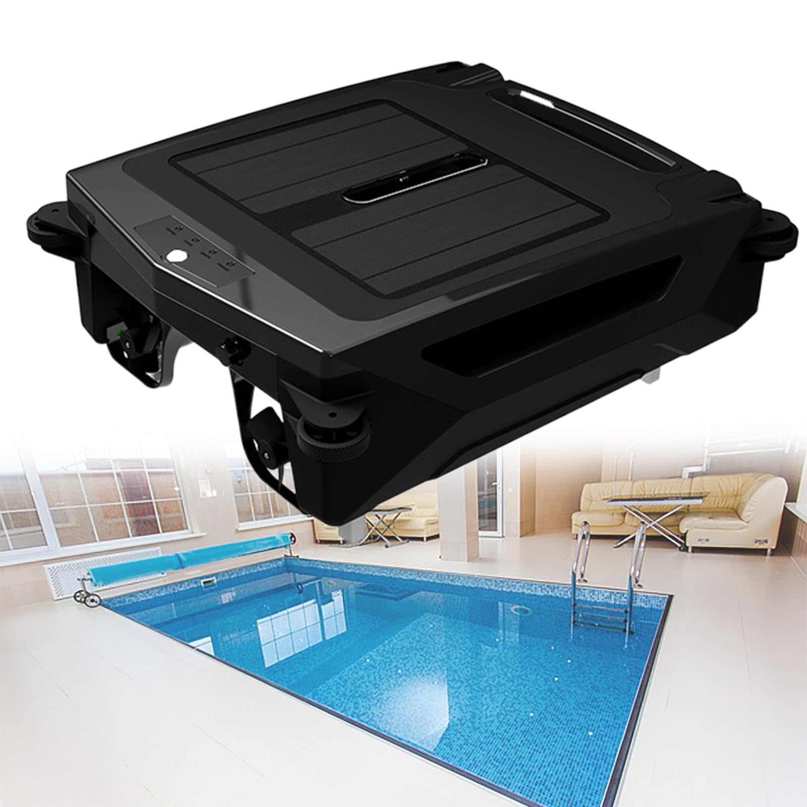 Robot do czyszczenia basenu, Solarny ładowalny dwutrybowy robot do czyszczenia basenu, Bezprzewodowy robot do czyszczenia basenu, Solar Automatic Robot Pool Skimmer