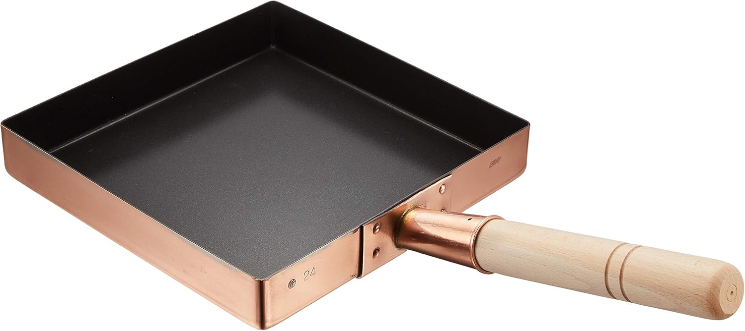 EBM Copper Egg Yaki, Kanto Type (Fluorine Resin Treatment), 9.4 inches (24 cm)