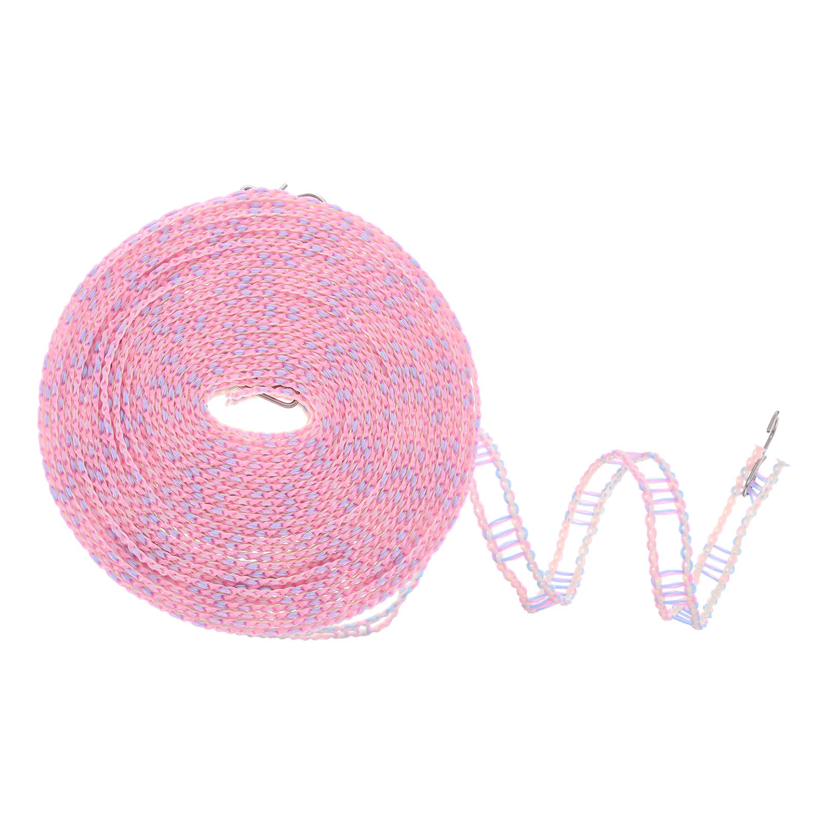 sourcing map Windproof Clothesline, 10M 33ft Plastic Non-Slip Clothes Drying Rope Portable Travel Clothesline for Courtyard Outdoor Laundry Camping, Purple