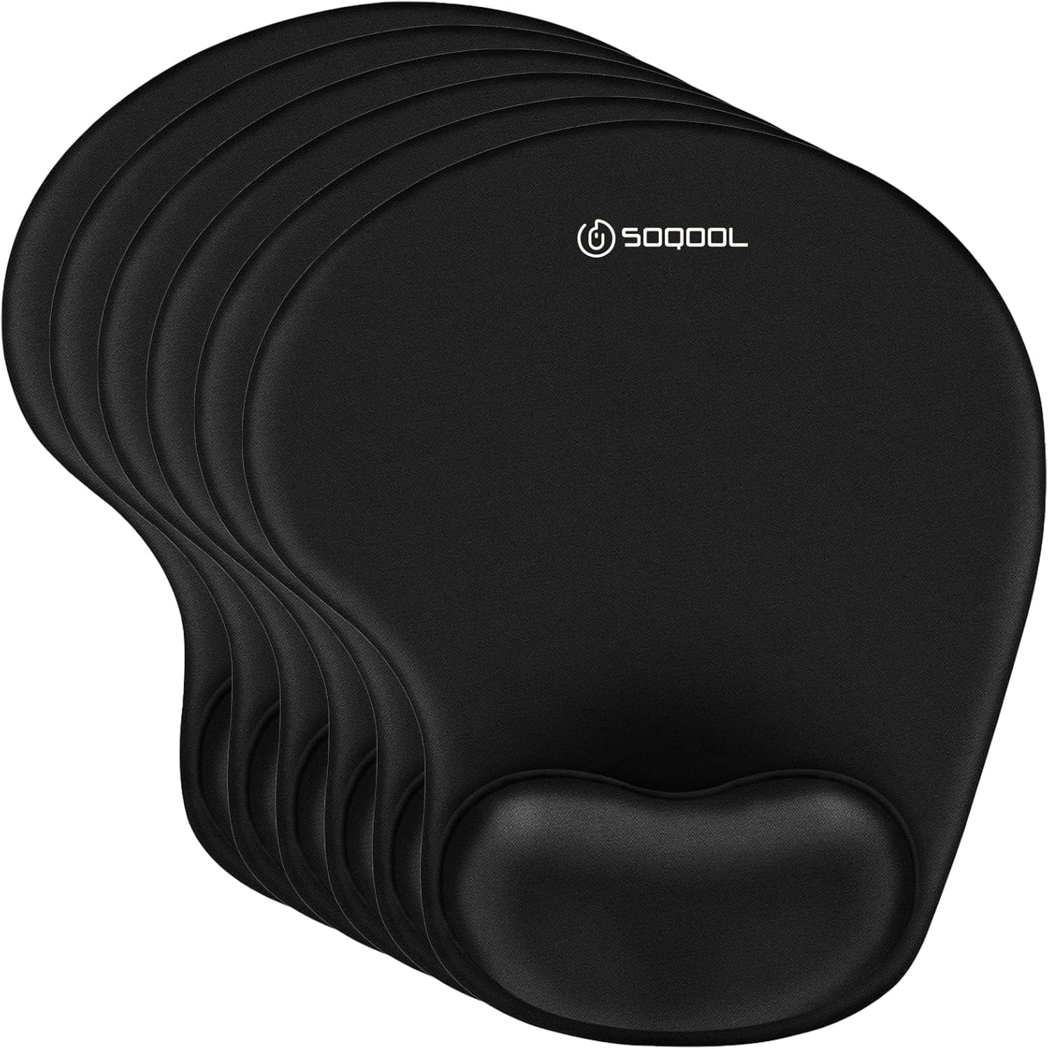 Soqool Mouse Pad, 6 Pack Ergonomic Mouse Pads with