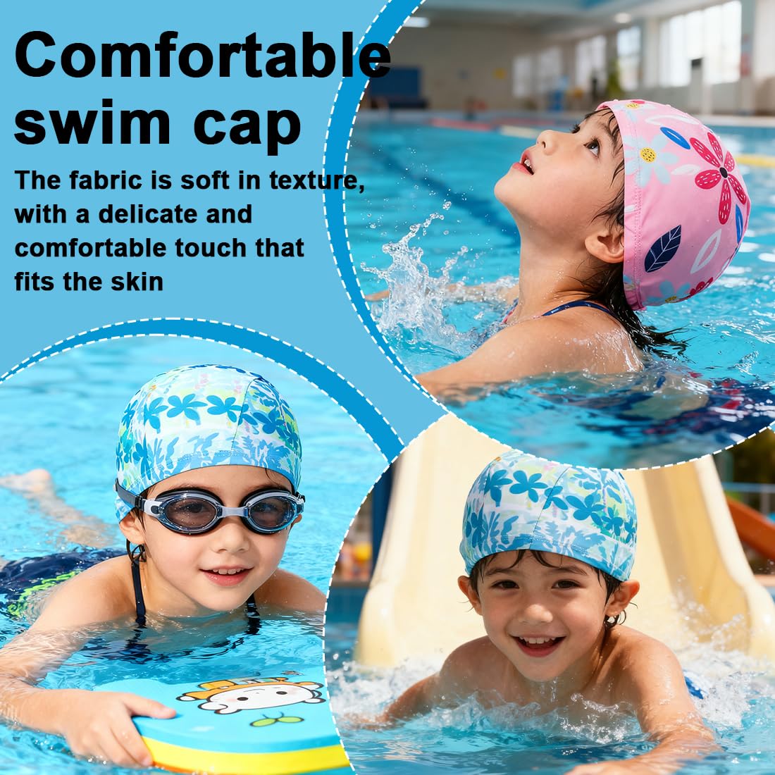 2 Pezzi Cuffie da Nuoto Cuffia Piscina per Uomo Donna Cuffie Piscina