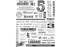 Tim Holtz Cling Stamps 7"X8.5"-Eccentric