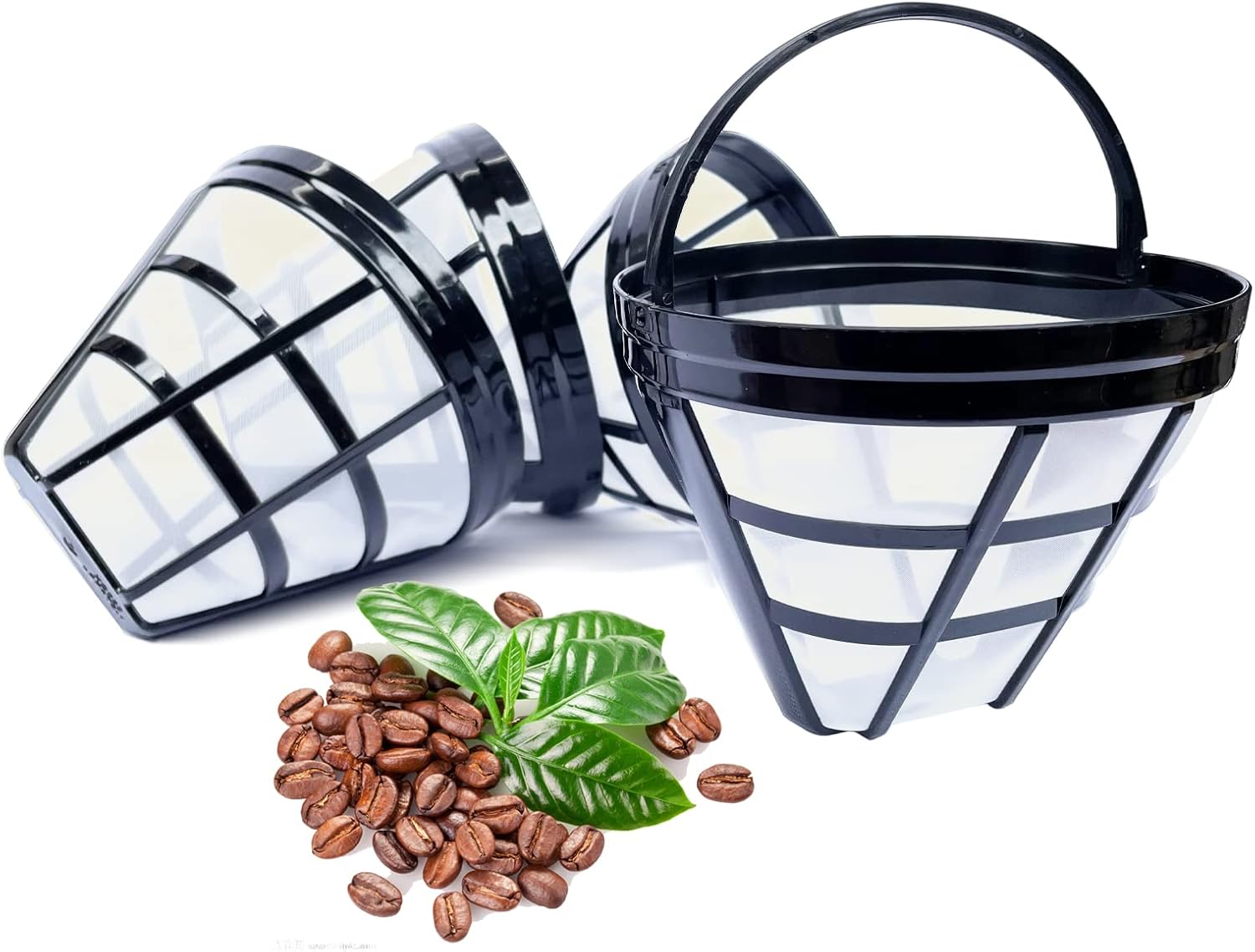 Cestlaive (4-Pack) No.4 Cone Reusable Replacement Coffee Maker Basket Filter Compatible with Cuisinart, Ninja Coffee Bar Brewer Filters, Fit Most 8-12 Cup Basket Drip Coffee Machine, BPA Free: Home & Kitchen