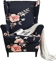 Vista 18 de GULI Wingback - Funda para silla de 2 piezas, fundas para silla de sillón, fundas de elastano para sofá, protector de muebles, lavable a máquina