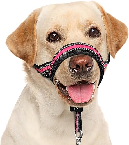 Miniatura 9 de Collar para la cabeza para perros correa de nariz para perros pequeños medianos y grandes cuello halter para la cabeza del perro que evita tirones