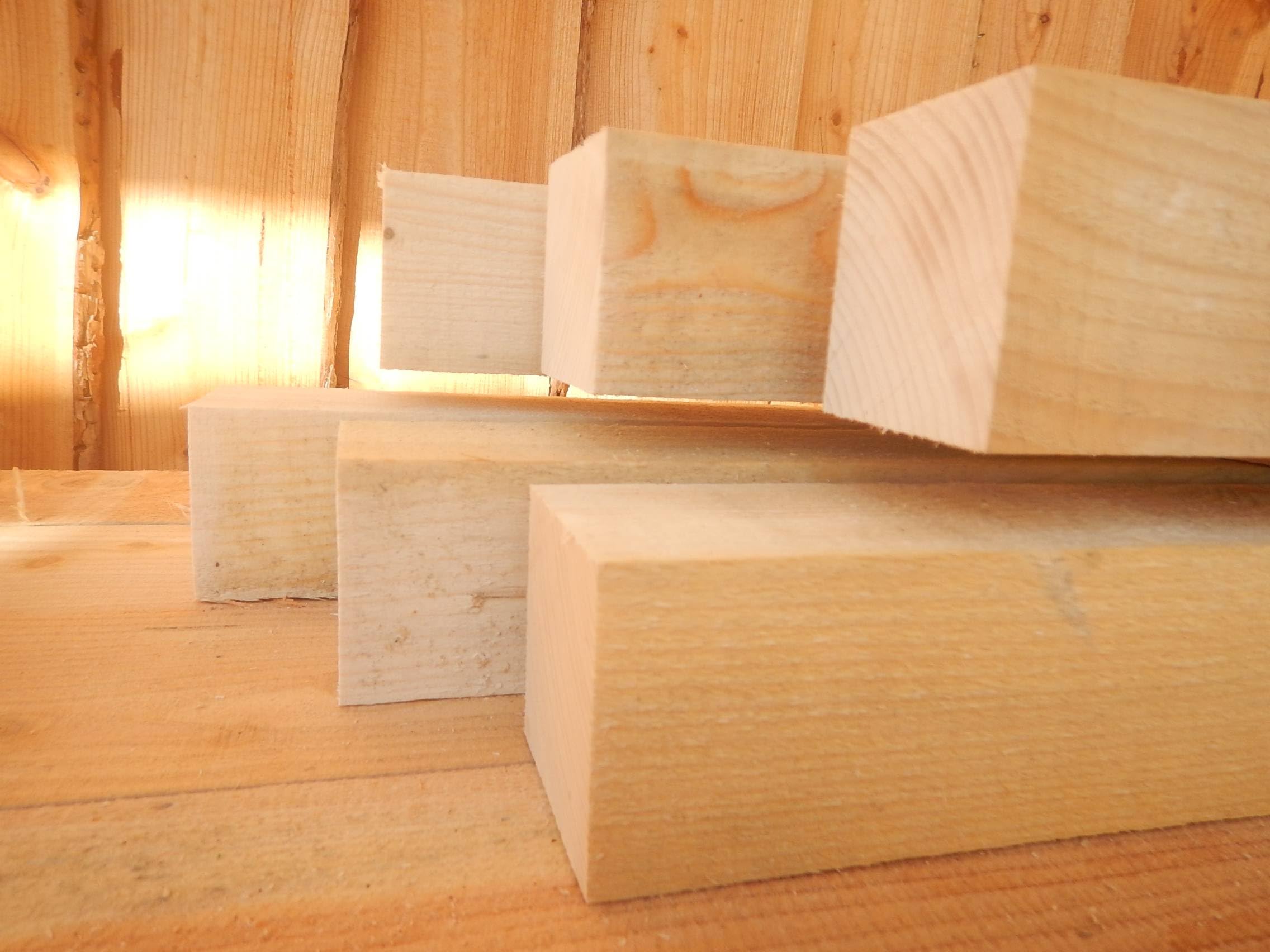 FICHTE TANNE 50x100mm Balken 5x10cm Kantholz Pfosten Pfahl sägerau Bauholz Rahmen 200cm Länge (4 Stück)