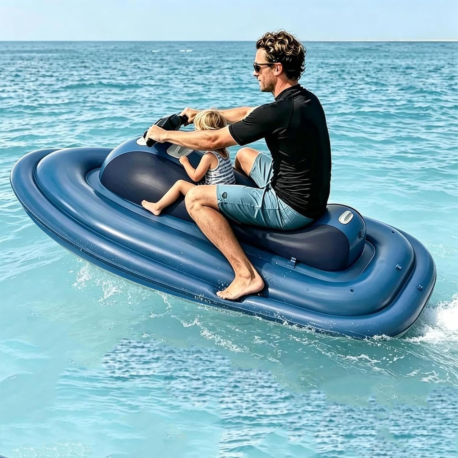 Moto Acuática Inflable Eléctrica 2 En 1 con Scooter Subacuático para Adultos Y Niños,10 Velocidades,Velocidad de 3 a 9 Km/H,130 Minutos De Autonomía,para Buceo Y Natación Nothrusters