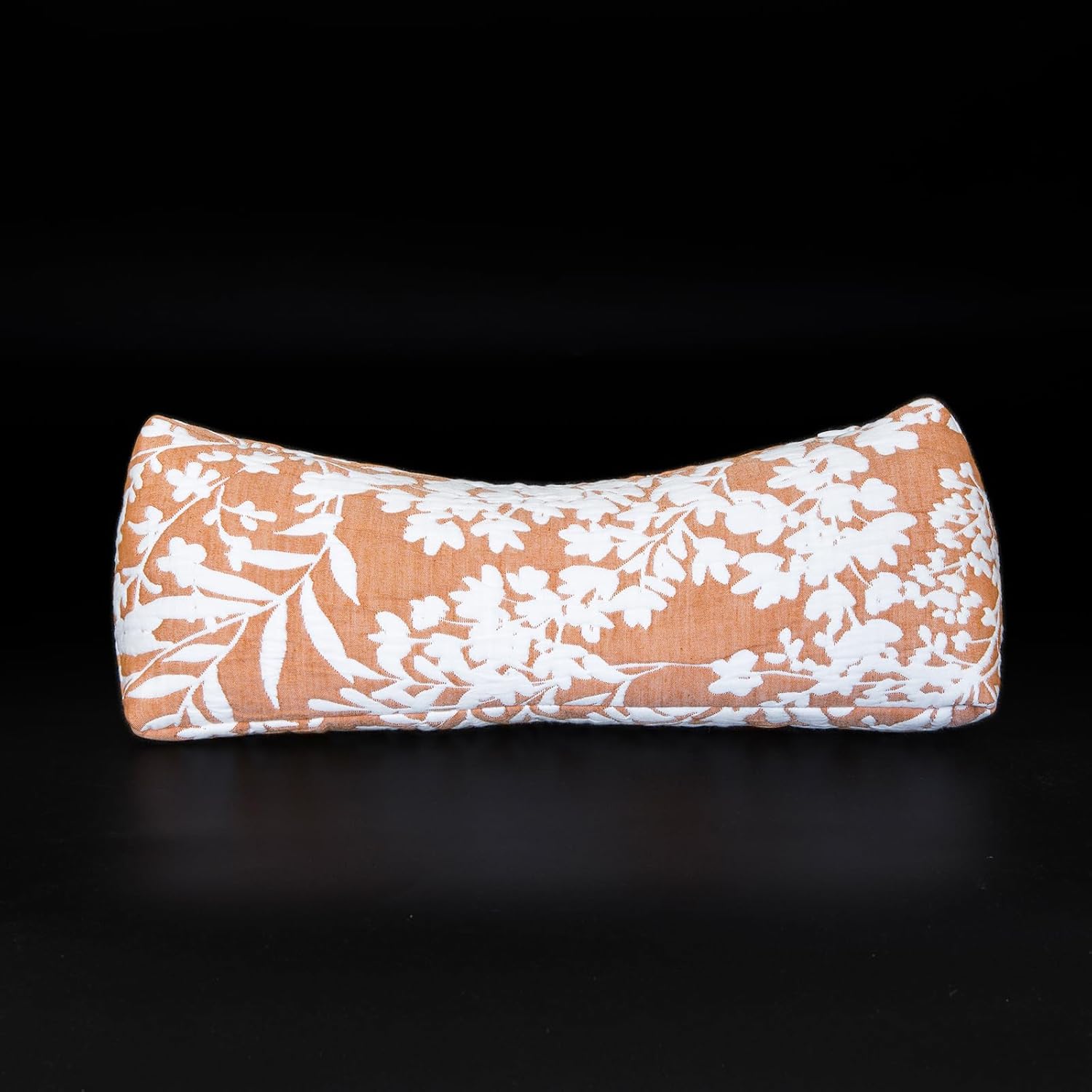 Buckwheat Neck Support Pillow Cervical Neck Cylinder Bolster Pillow,Buckwheat Hulls Adjustable Roll Pillow,Neck Pain Relief for Back and Side Sleepers Round Pillows for Lunch Break Orange, 6*15 inch 6*15 inch Orange