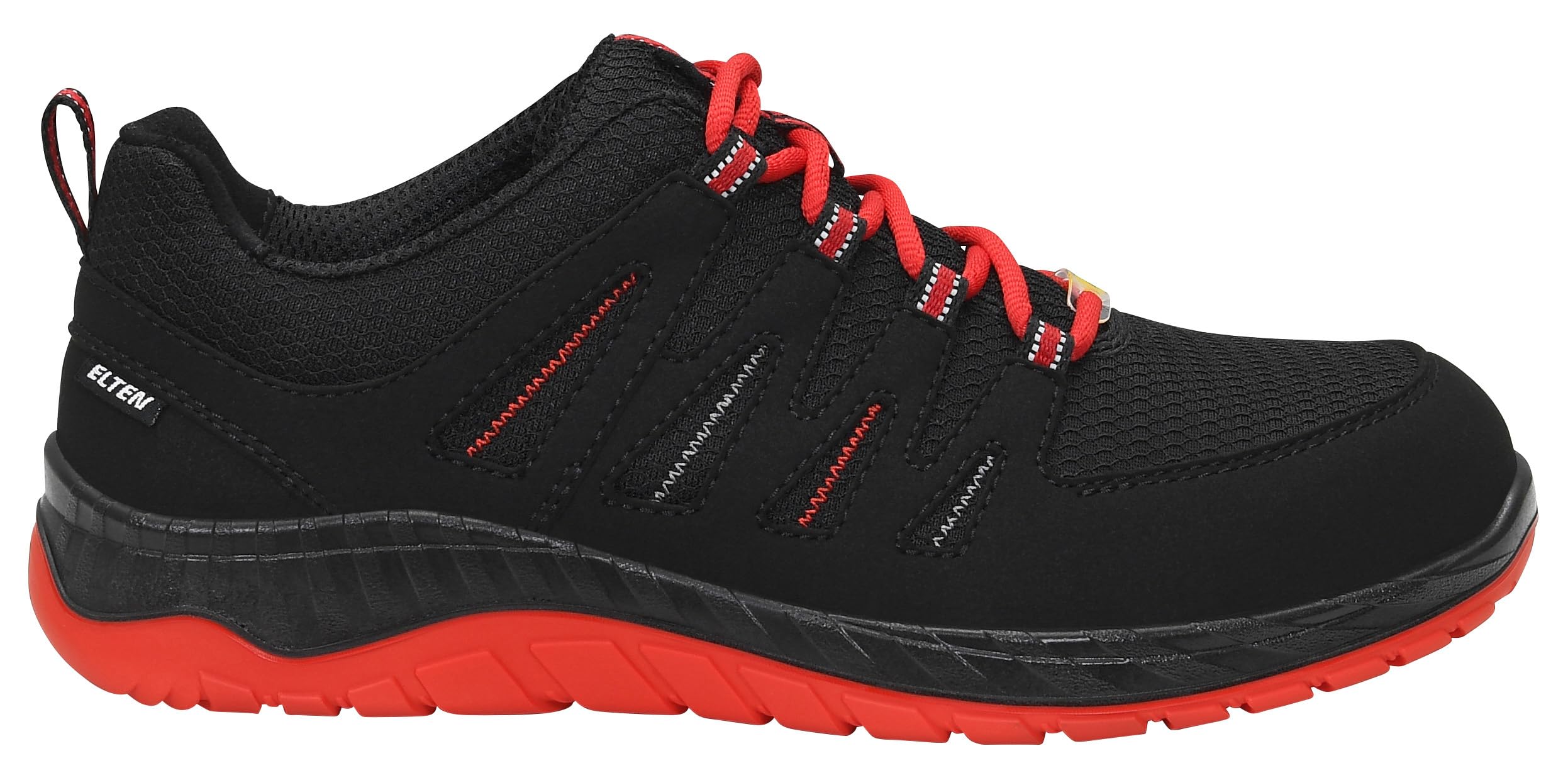 ELTEN Maddox Black-Red Low ESD S3 Zapato industrialUnisex Adulto