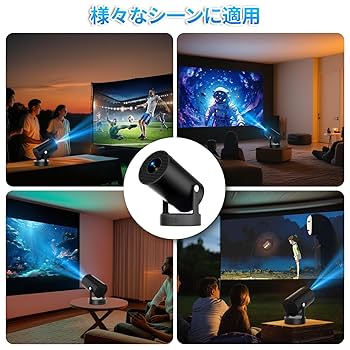 Amazon.co.jp: 【2025新登場＆スピーカー増幅型】プロジェクター