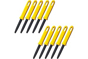 CANARY Cardboard Cutter for Kids, 7.5" Non-Stick Coating Blade, Yellow (Bulk Pack of 10)