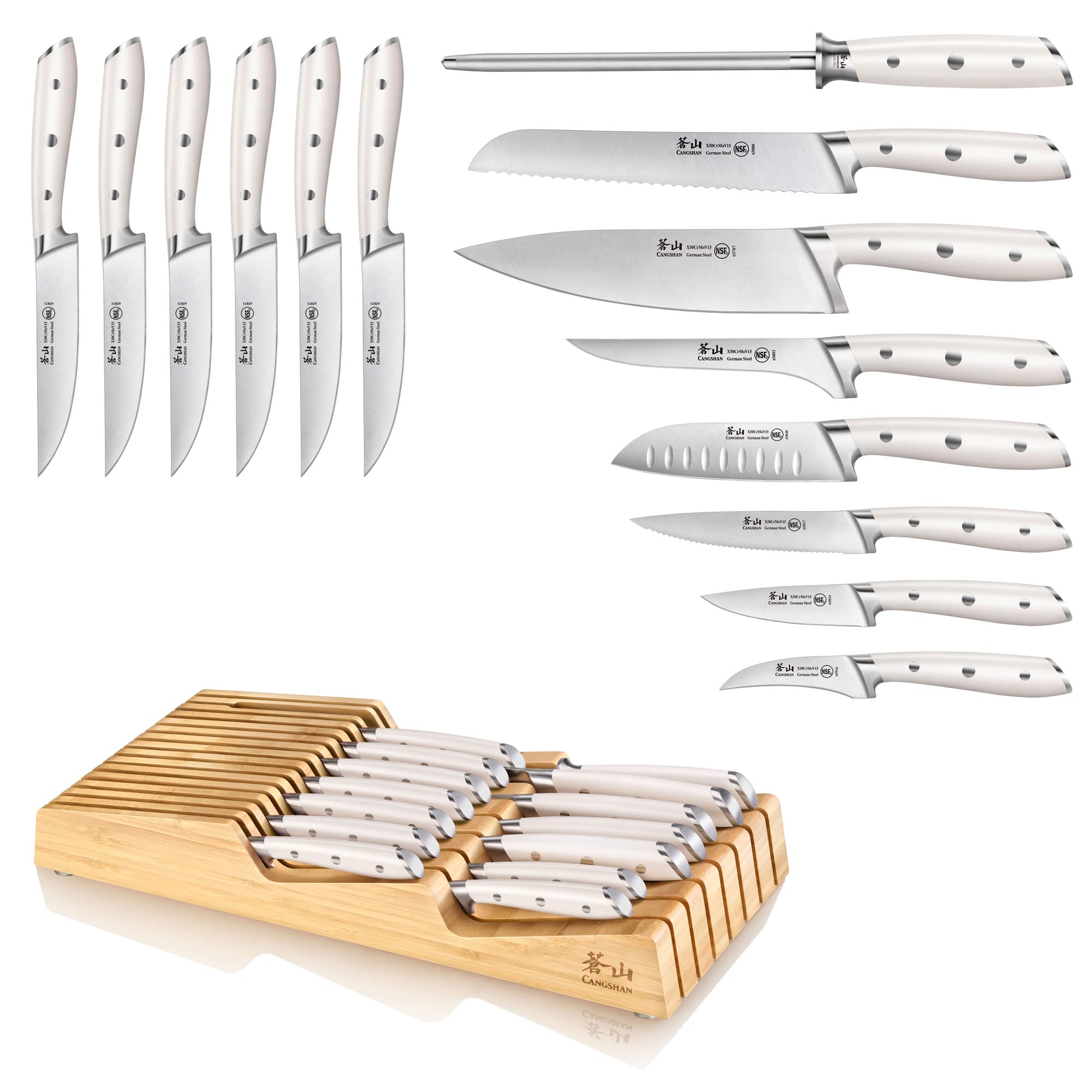 Amazon.com: Cangshan ALPS Series 502827 German Steel Forged 15
