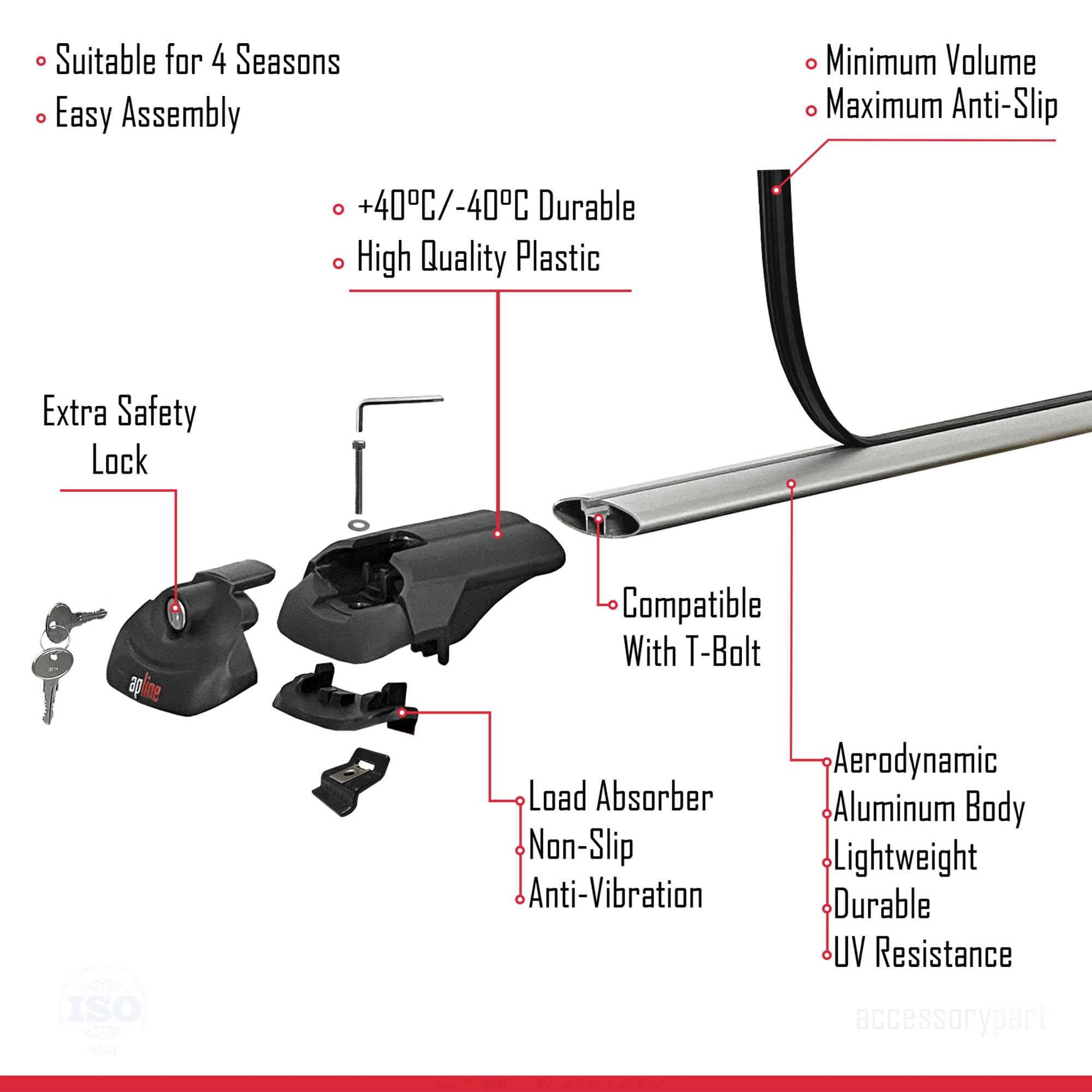 Compatible con Citroen C4 Grand Picasso 2013-2018 Modelo Ace-1 Barra de Techo Auto Portaequipajes Barras Transversales Gris Aluminio 2 Barras