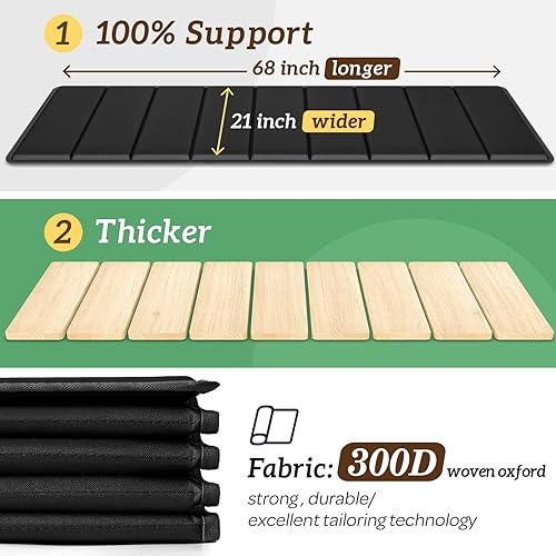 Miniatura 2 de Jin&Bao - Soporte para cojín de sofá resistente para asientos hundidos, tablero de soporte para cojín de sofá de madera maciza 21"- 81" para sofá de