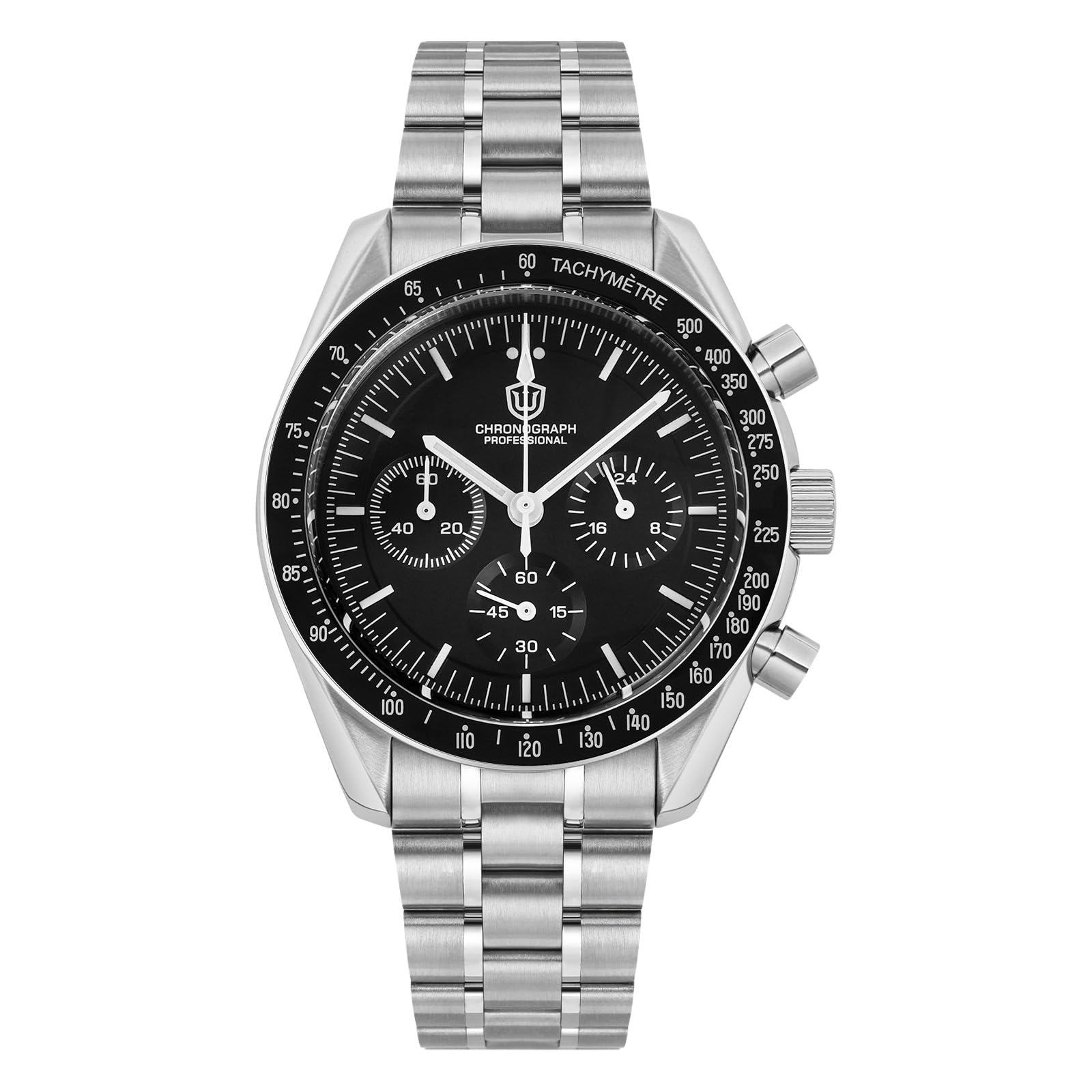 WD1860 WD1861 WD1863 Men's Chronograph Watch Japan VK63 Quartz Sports Watches 40mm Bubble Sapphire Crystal Wristwatch 100M Dive Watch