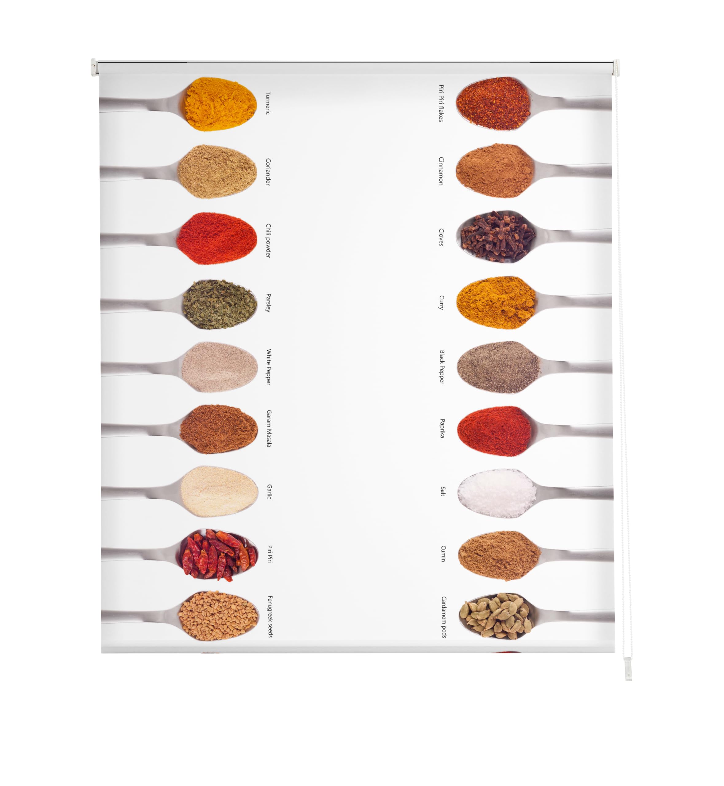 Estoralis | Cuisine | Store Enrouleur | sans Outil Tissu translucide imprimé | C-1083 | 85 x 150 cm. (Largeur/Hauteur) Taille du Tissu 82 x 150 cm. | Stores pour fenêtres et Portes