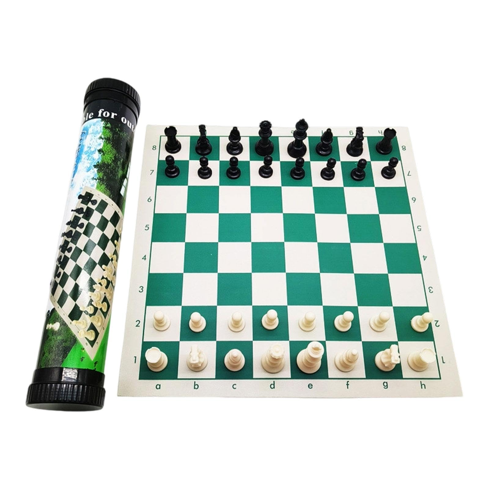 Échiquier Réglable avec Tube De Rangement pour Voyage Facile,52cmx8cmx8cm