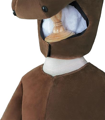 Miniatura 6 de Disfraz de animal de Halloween para bebé, mono de caballo de dibujos animados con sombrero de felpa para niños pequeños, fiesta de disfraces de
