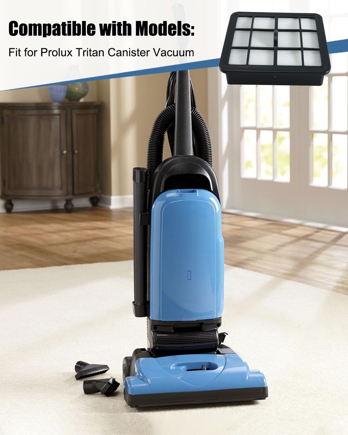 Filtry pasujące do odkurzacza Hoover Prolux Tritan, z filtrem bawełnianym, 2 szt