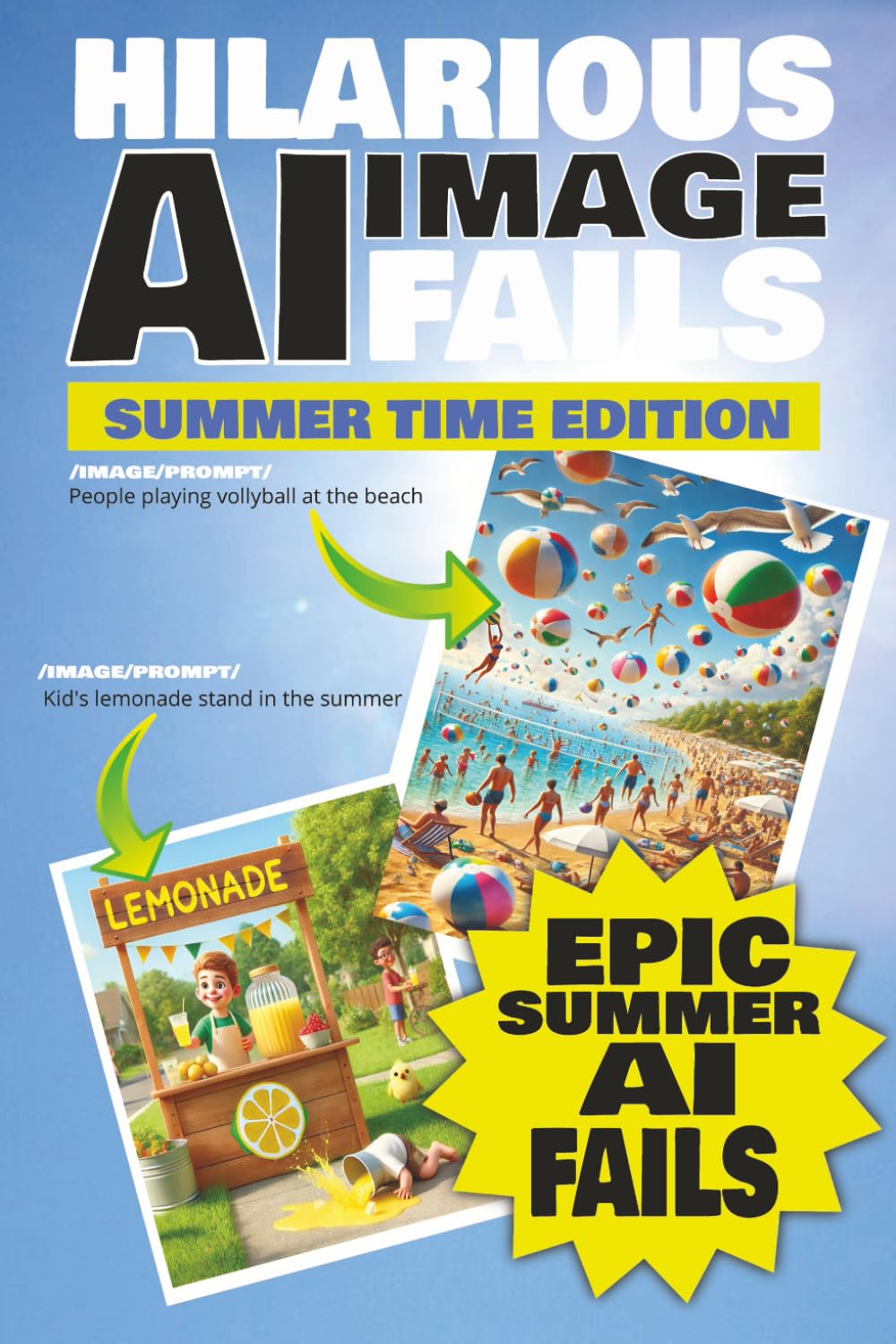 Hilarious AI Image Fails Summertime Edition: A Ridiculous Collection of AI-Generated Summer Fails! The perfect time killing gift!
