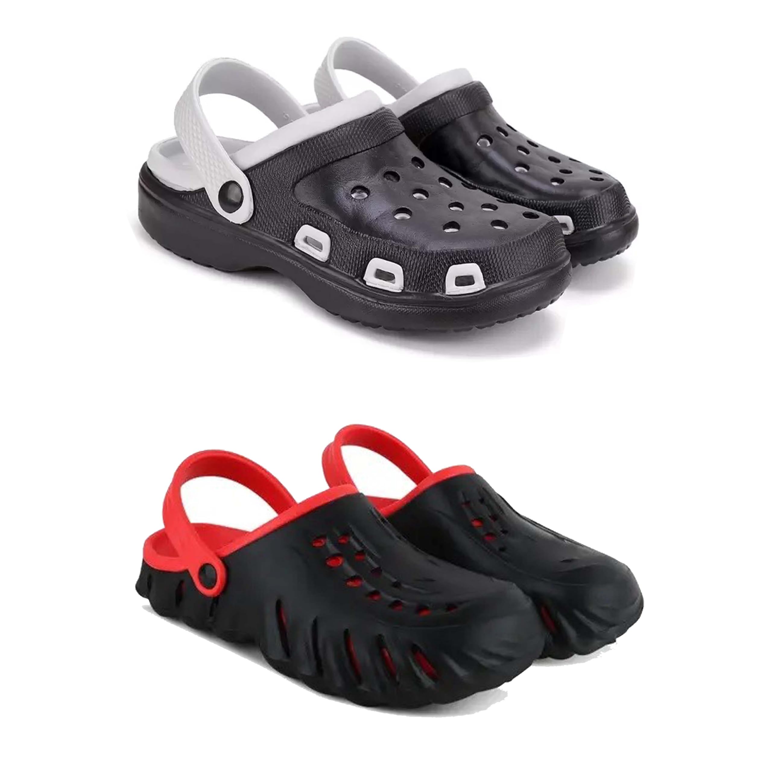 Men's Sandals Clogs| Lightweight Wear| Stylish & Easy to Wear For Men's PCV-SAN-(2-COMBO)-3018-3148