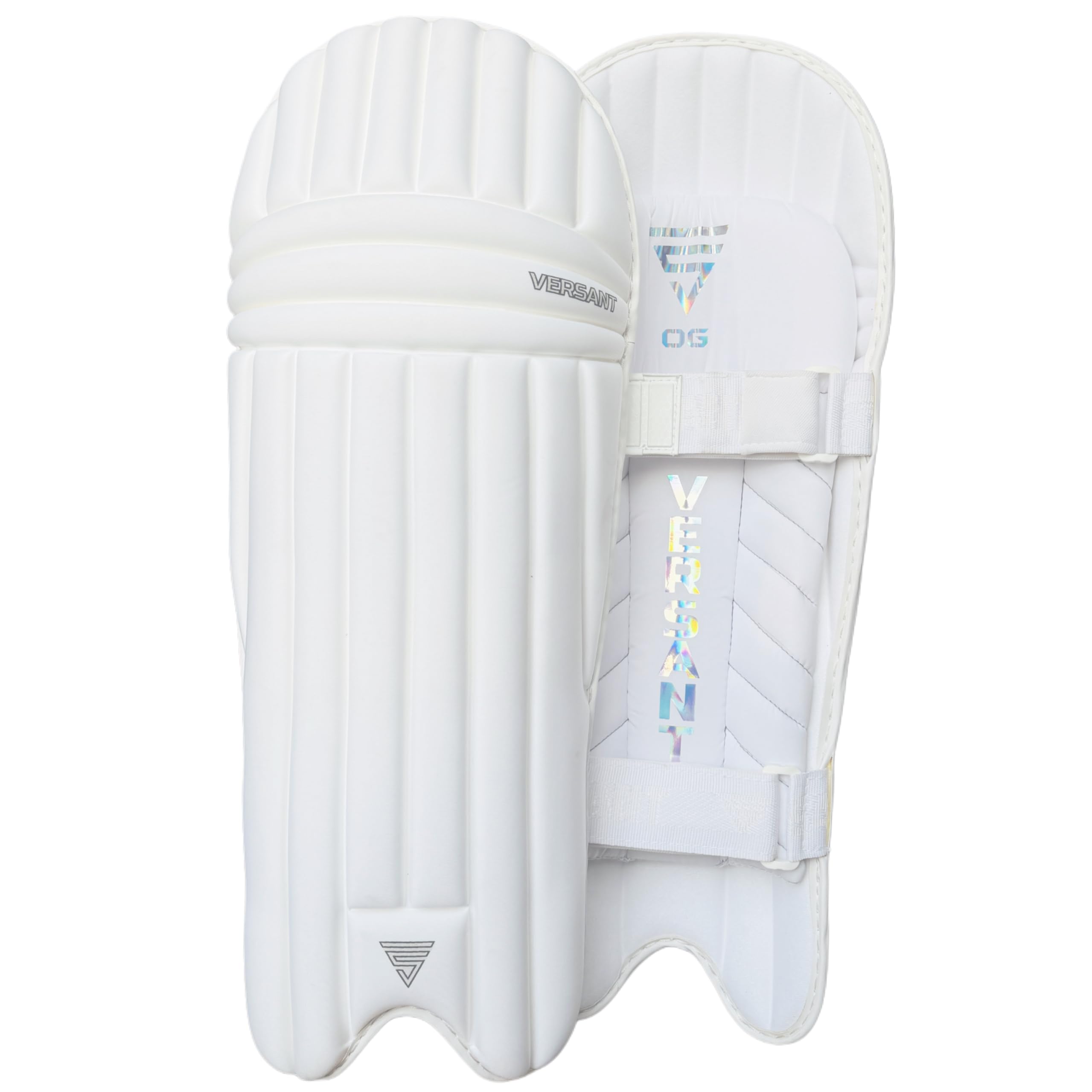 VERSANT OG Moulded Cricket Batting Legguard for Mens (Light Weight) (White, Youth)-image-42