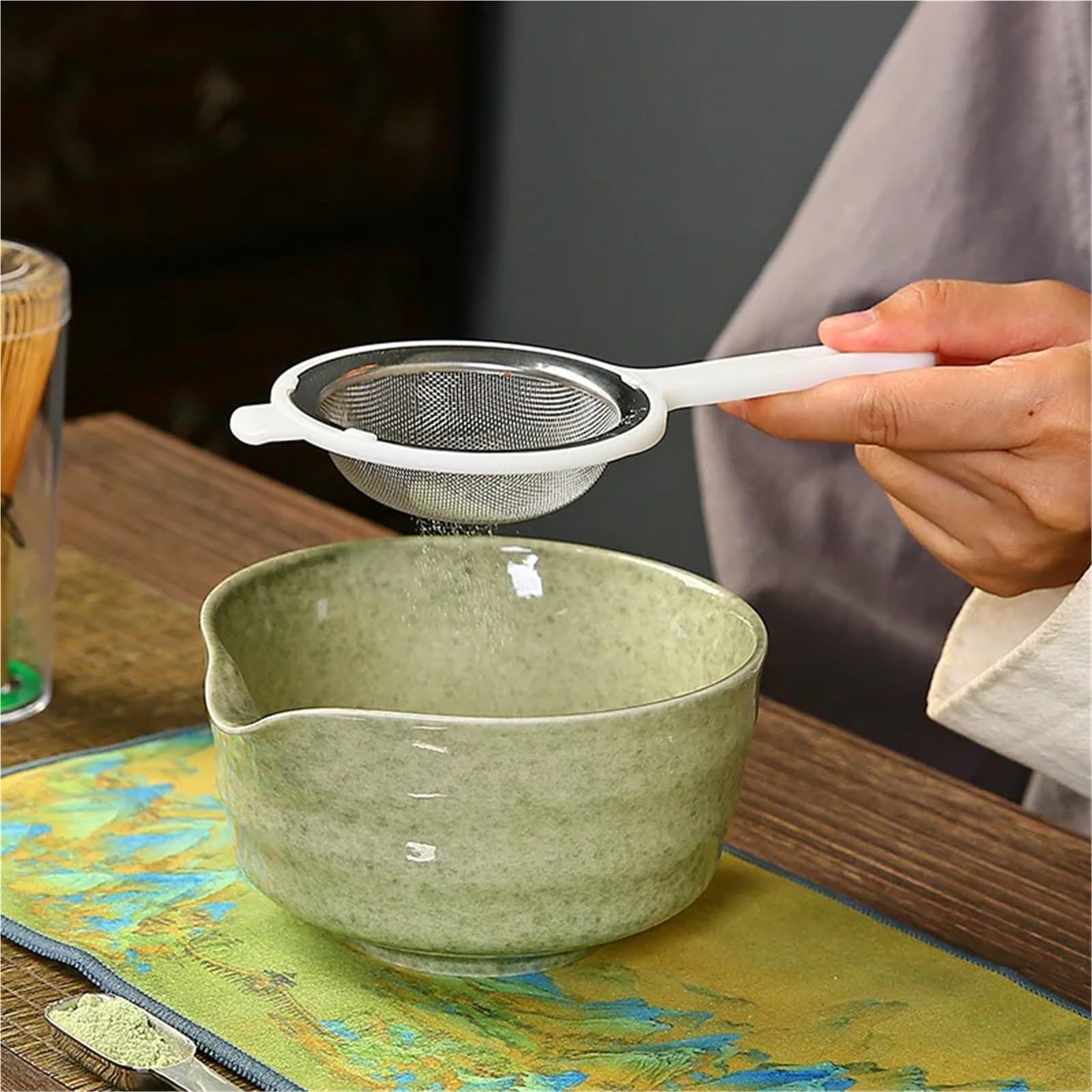 Juego De Té Matcha Juego De 4/7 Piezas For Hacer Matcha, Pincel For, Exquisito Cuenco For, Caja Con Batidor, Suntuosas Herramientas For Té(7pcs Black)