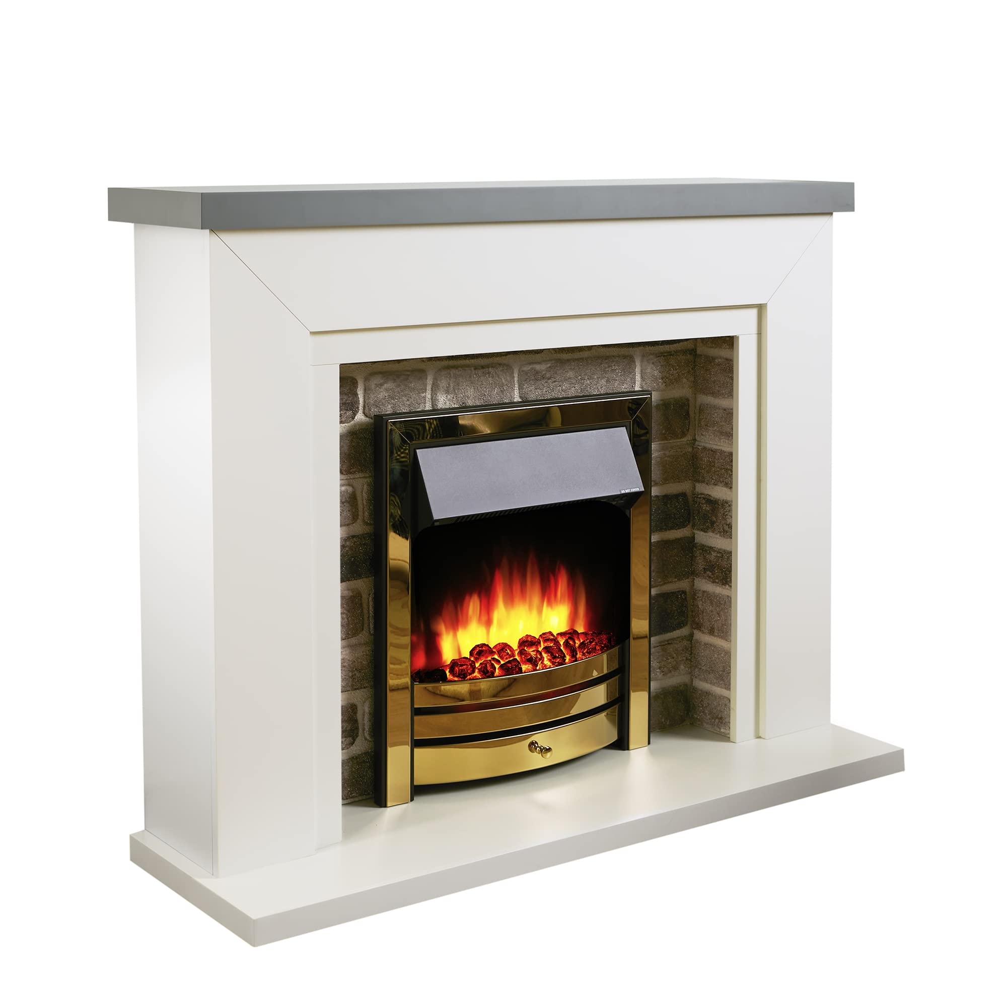 Endeavour Fires Flamborough 48 Inch Electric Fireplace Suite with Surround
