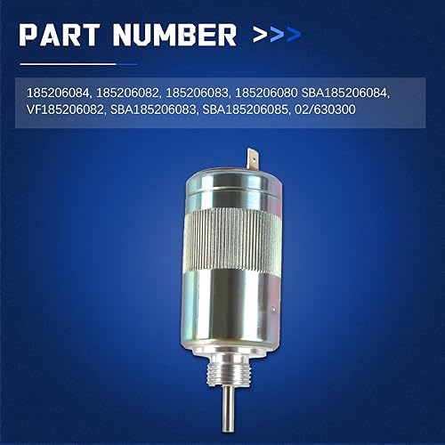 Miniatura 2 de SBA185206084 VF185206082 SBA185206083 SBA185206085 Solenoide de apagado de combustible 02/630300 para Case Holland Tractor Perkins 100 Series Motor