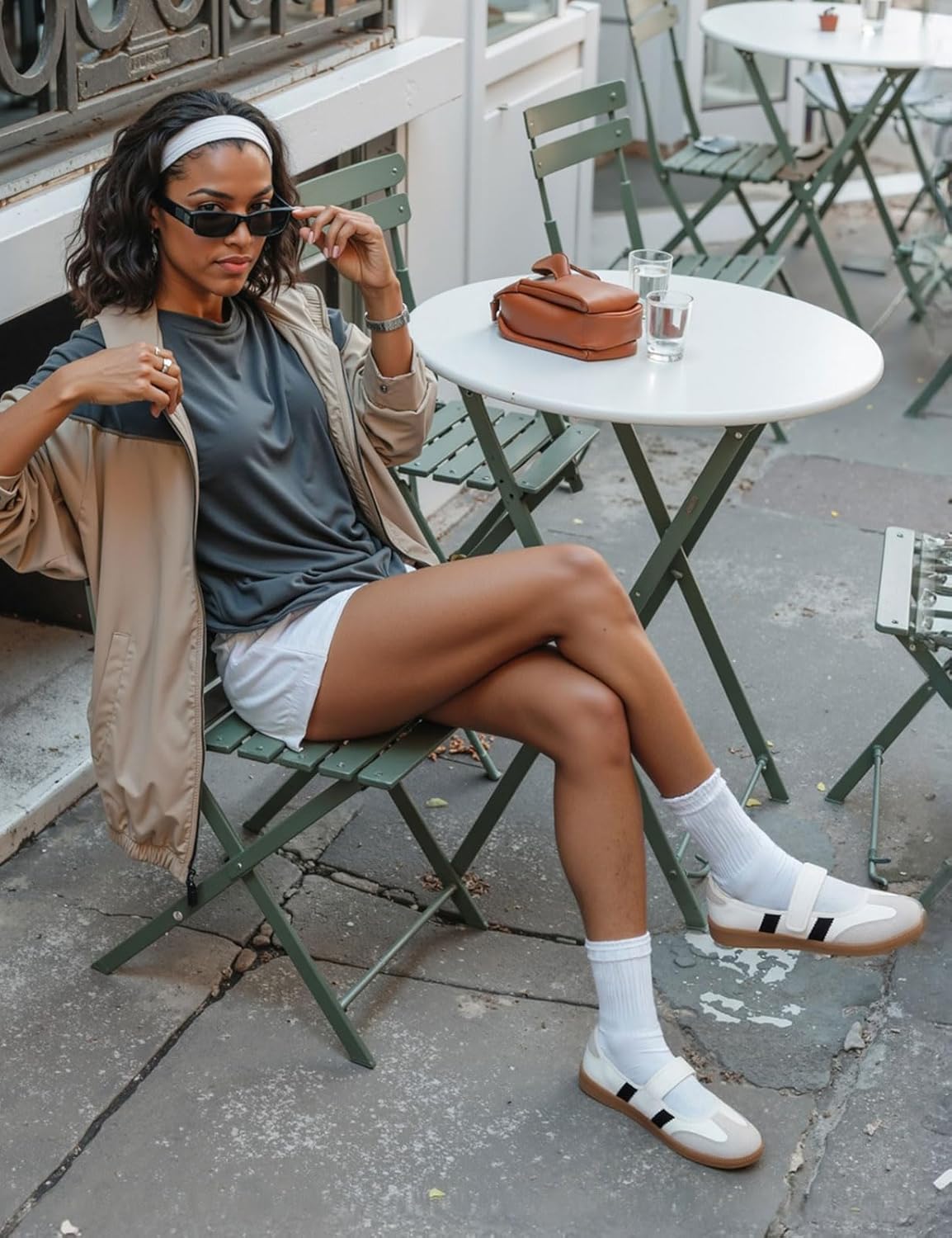 Sneakers for Women Comfortable Business Casual Tennis Shoes Lightweight Slip on Footwear Women's Fashion Retro Sneakers - Image 3