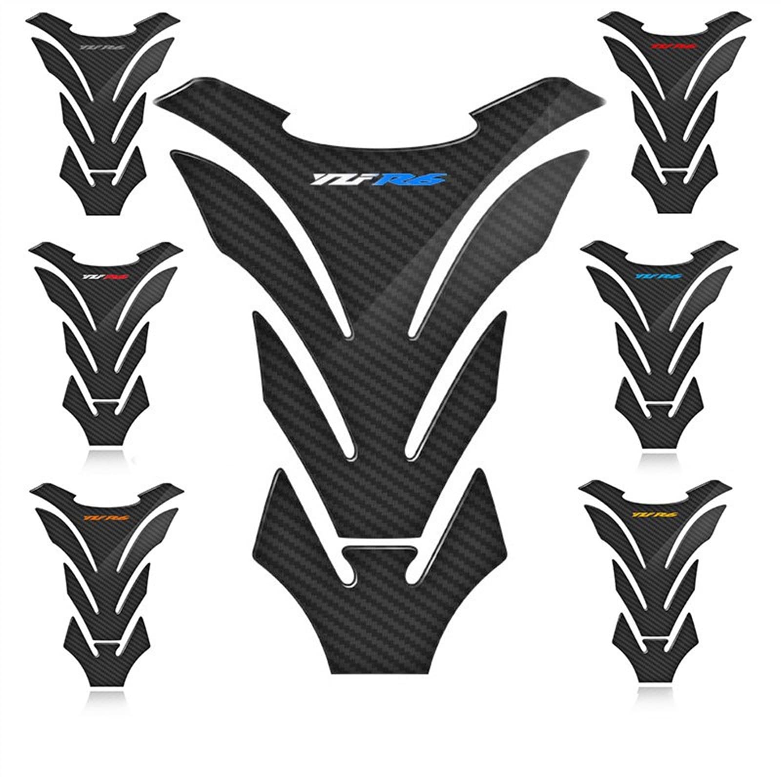 Adesivi Protettivi Per Serbatoio Moto YZF-R6/R6S (2006-2016) - Antigraffio, Antiscivolo, In Gomma, Colore Rosso