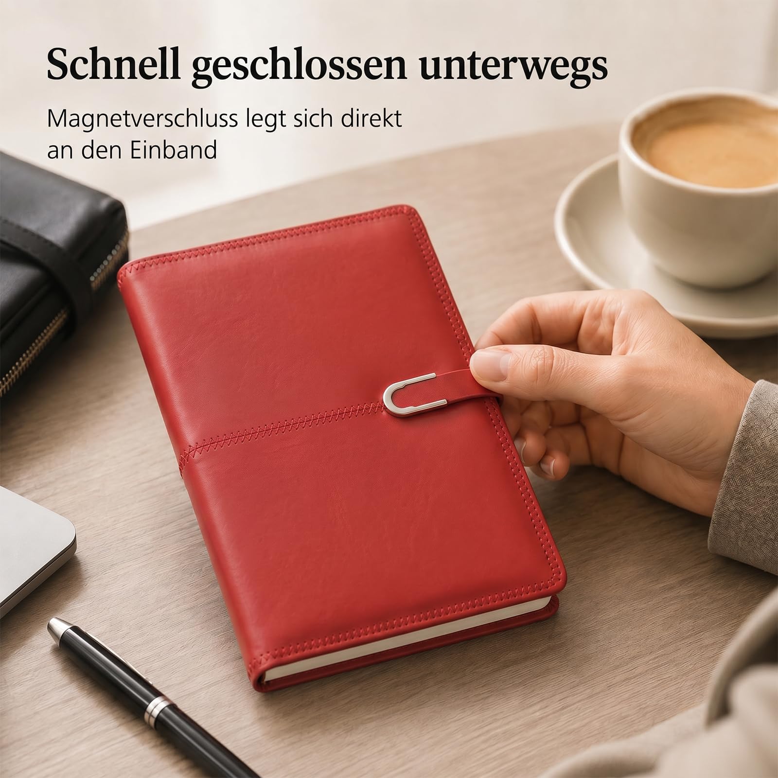 10 Stück Notizbuch Personalisiert mit Namen Benutzerdefiniert Buch | B5 | PU-Lederoberfläche | Linierte Blätter | UV-Druck | 216 Seiten | Cremefarbenes Papier | Für Büro, Uni & Alltag