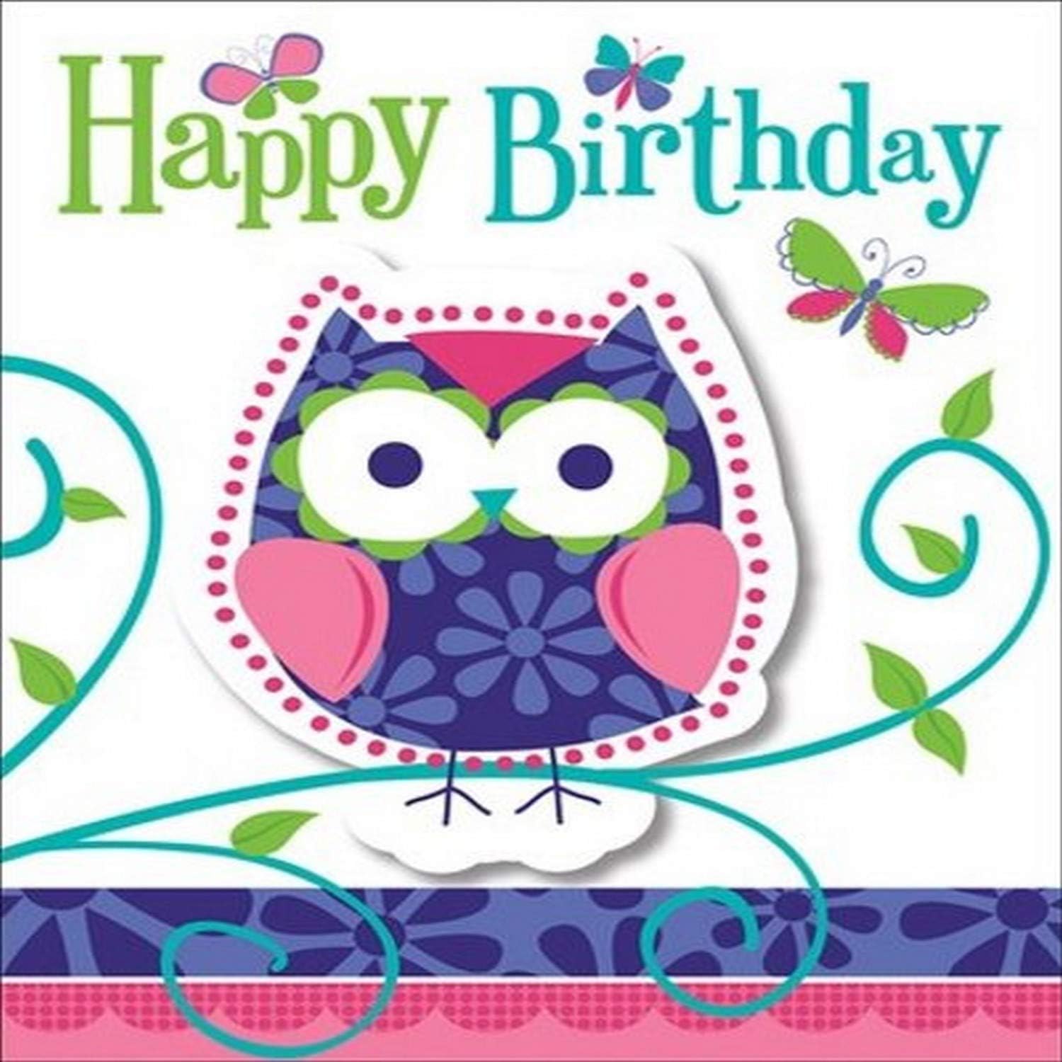 8-Count Party Invitations, Owl Pal