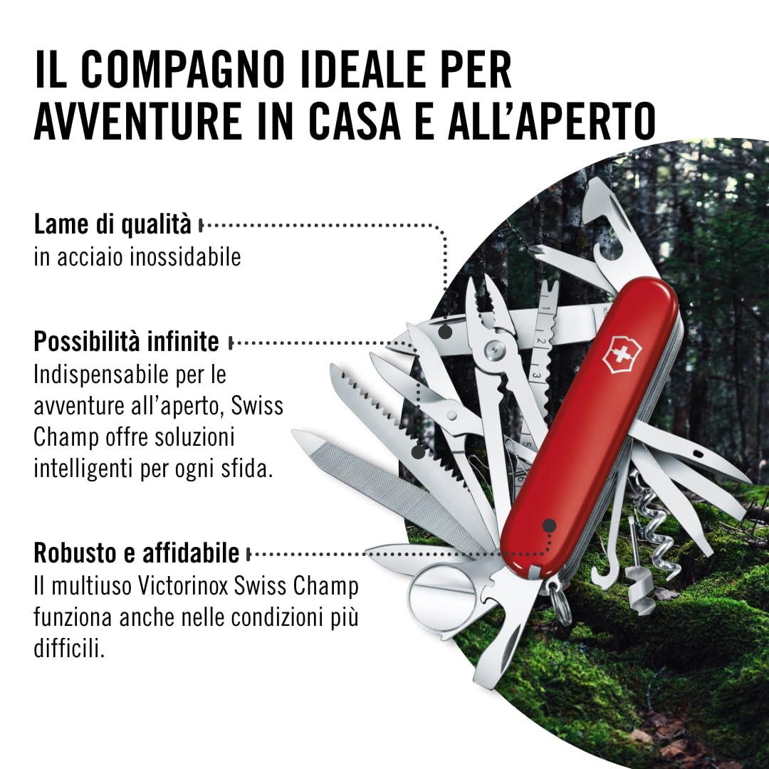 Victorinox Swisschamp, Coltello colore: Rosso