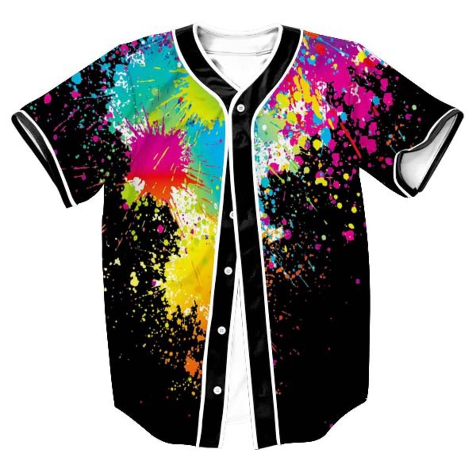 Men and Women Bel Air Jersey Baseball Jersey 90'S Theme Party Hip Hop Short Sleeve Graffiti Shirt for Clubs and Bars 4-Large