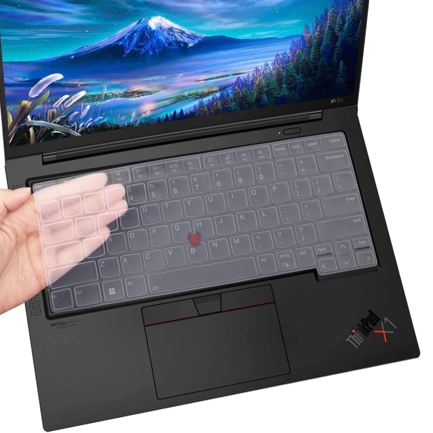 Keyboard Cover for 2024 Lenovo ThinkPad T14 T14s L14 P14 (Gen 3/Gen 4), Thinkpad x1 Carbon Gen 11/10, Thinkpad E14 Gen 5, ThinkPad X1 Yoga Gen 8/7, Thinkpad 14 Inch Laptop Keyboard Skin-Clear