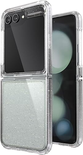 Miniatura 5 de Speck Funda transparente para Samsung Galaxy Z Flip 5, plegable, resistente a los arañazos y protección contra caídas, funda transparente