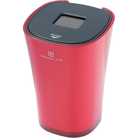 Amazon ペルシード Pellucid 車用 灰皿 シンプルソーラーアッシュトレイ レッド Rd Da 1614 灰皿 シガーライター 車 バイク