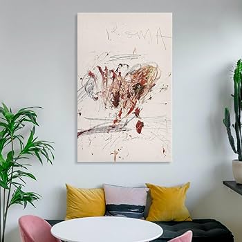 １点のみ！新品 Cytwombly ポスター アート インテリア 絵画  美術Q Amazon.co.jp: Cy Twomblyサイ・トゥオンブリー《無題》抽象展