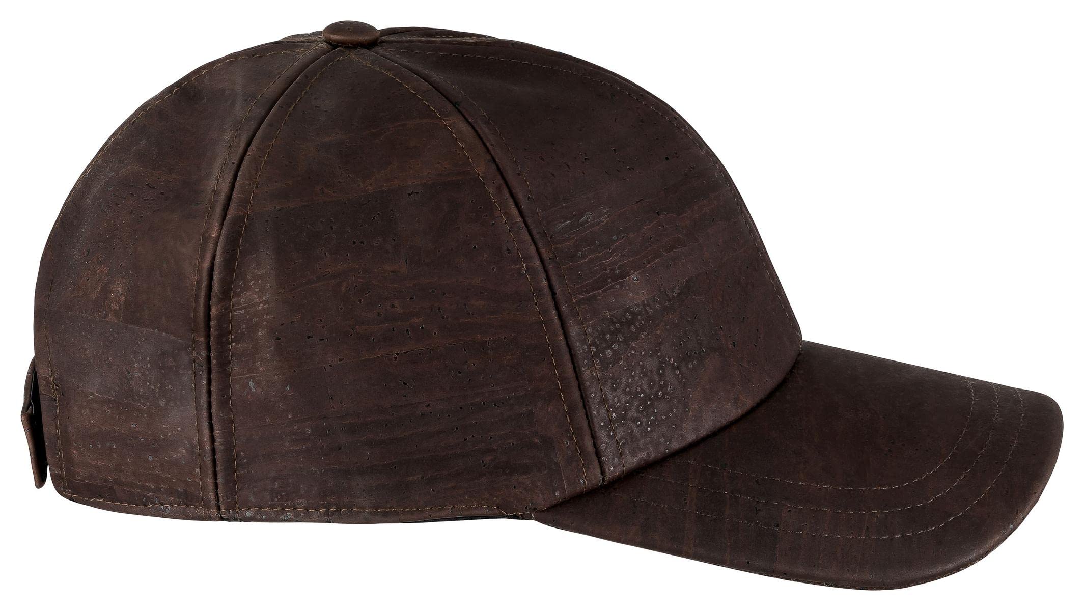 Cork Baseball Cap | Trendy & Vegan Snapback Cap | Visor Cap for Men & Women | Natural & Sustainable | Cork from Portugal | Brown