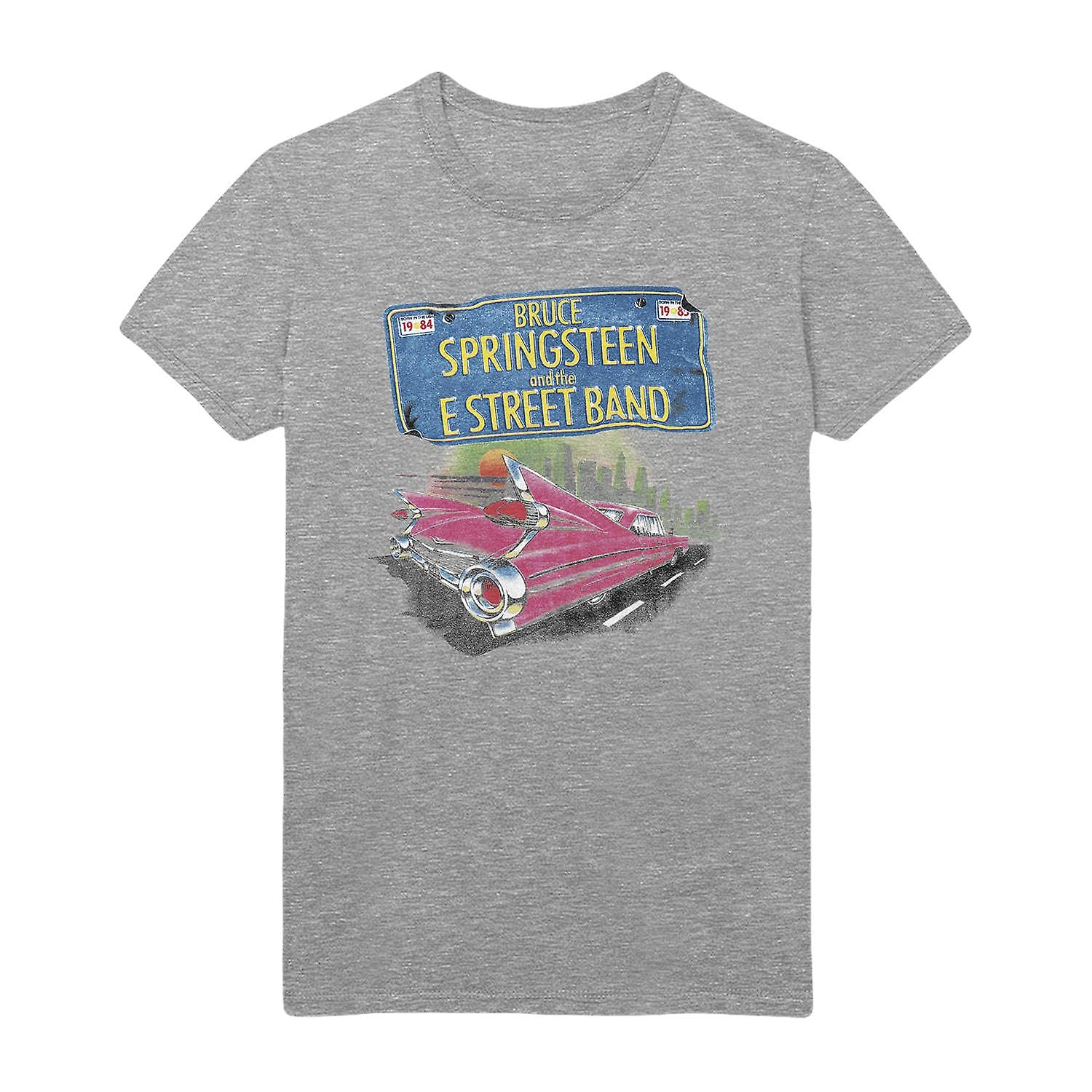 Bruce Springsteen SPRINGTS01MG02 T-Shirt, Grey, Medium