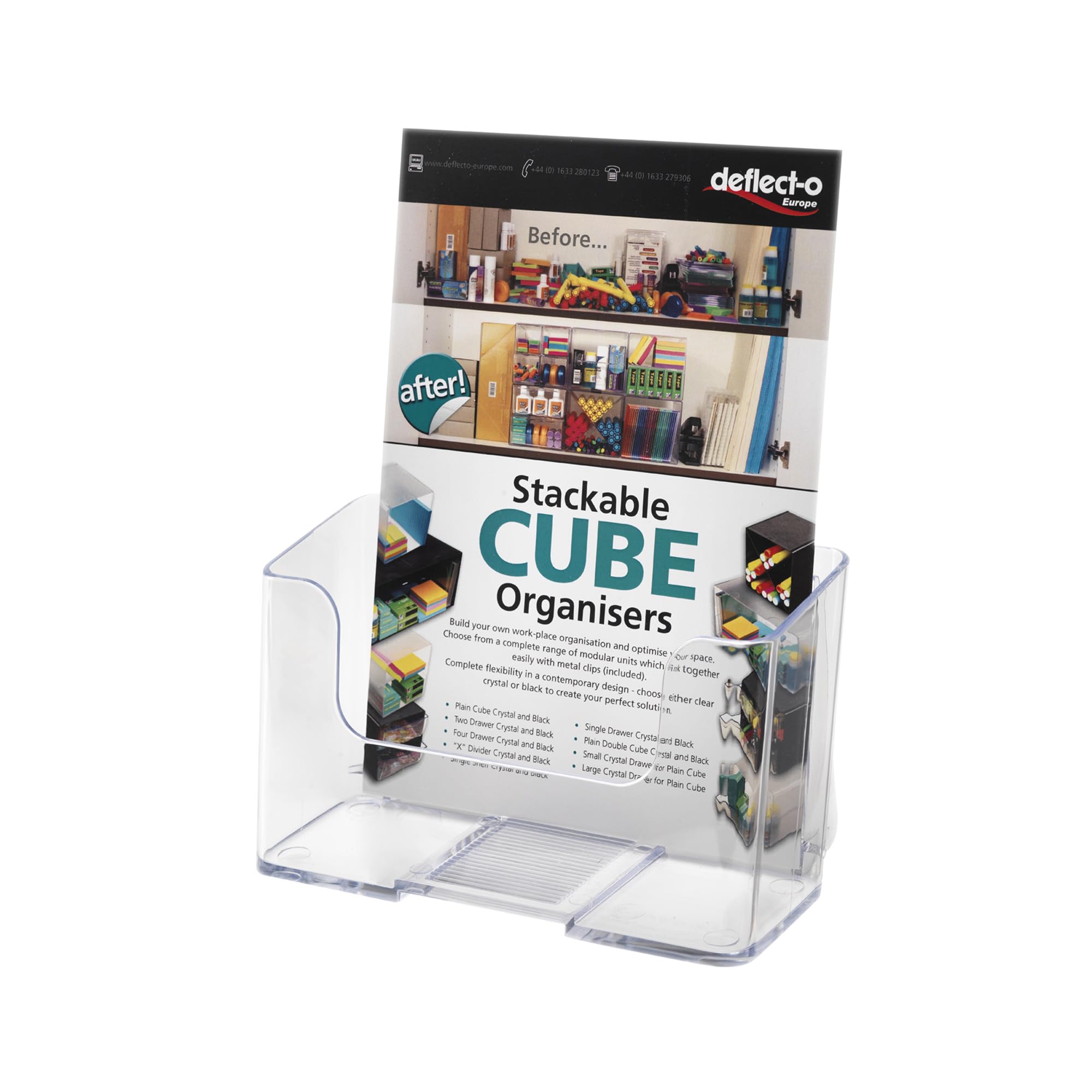 Deflecto A5 and DL Clear Literature Holder (DE749YTCRY)