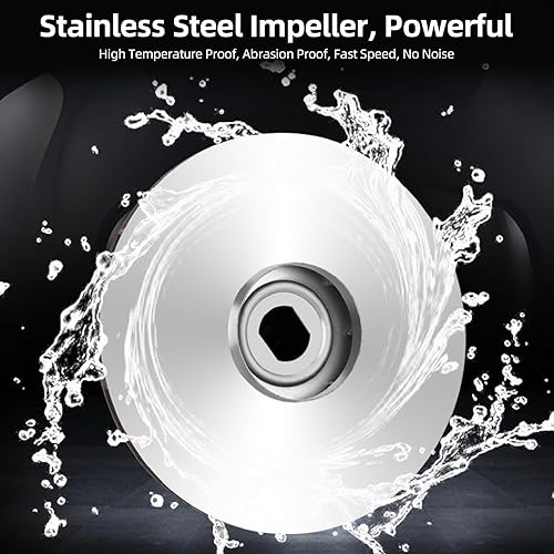 Miniatura 4 de Bomba de agua sumergible de 12 V, bomba de agua de CC con salida de 1 pulgada y elevación de 26.2 ft, bomba de agua solar para aplicaciones de