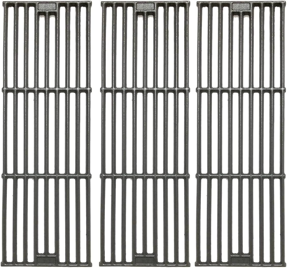 c6e051 (3-pack) 19 3/4" cast iron cooking grid grates replacement for chargriller 2121, 2123, 2222, 2828, 3001, 3008, 3030, 3072, 3232, 3725, 4000, 4001, 4008, 4208, 5050