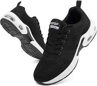 todaysunny Sapatilhas desportivas para mulher com almofada de ar casual, sapatilhas para correr para mulheres respiráveis, sapatos de corrida leves, fitness, calçado desportivo confortável