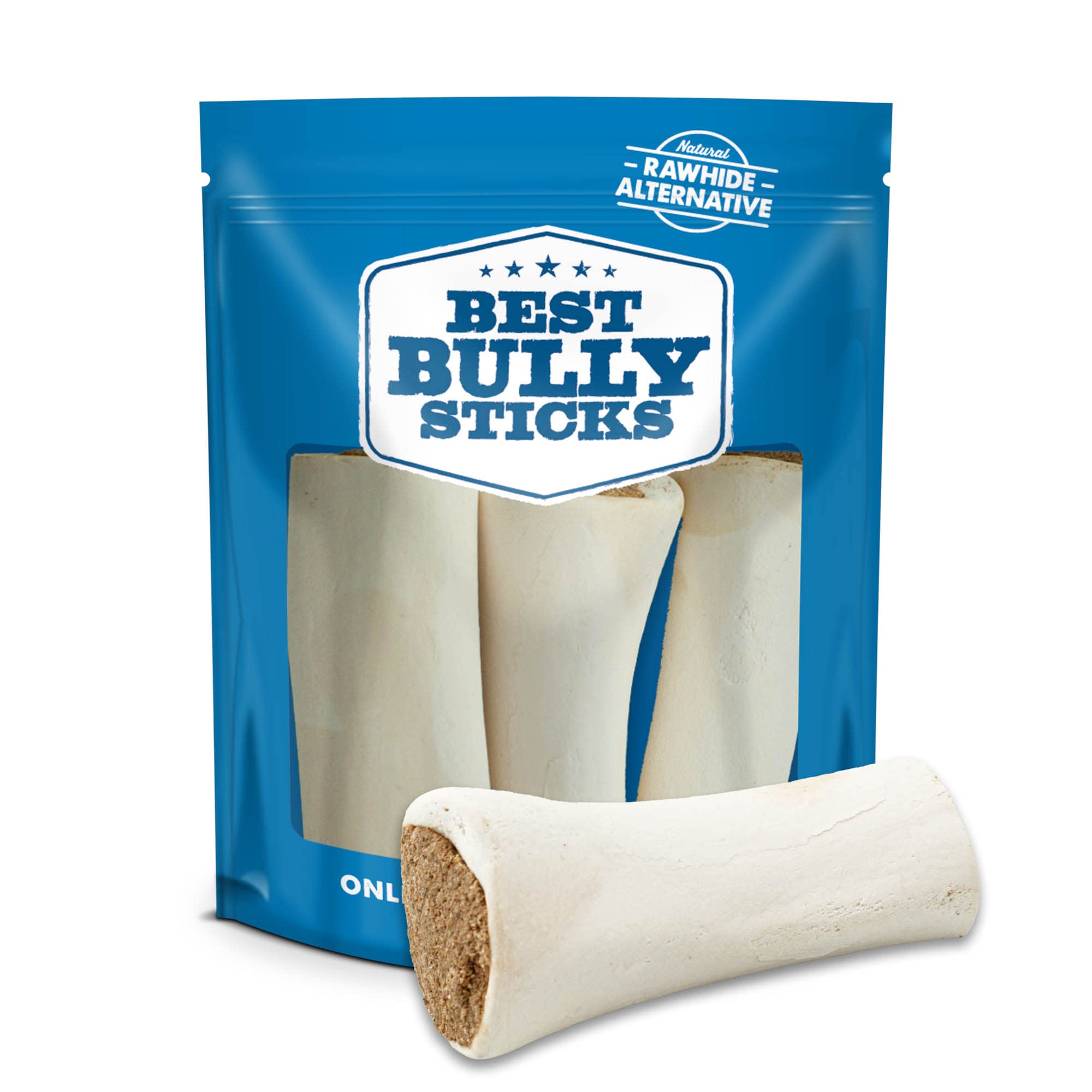 Best Bully Sticks Variety Pack Filled Shin Bones - 5-6 Inch 3 Count (Pack of 1) - Easily Digestible, Long-Lasting, Refillable Snack