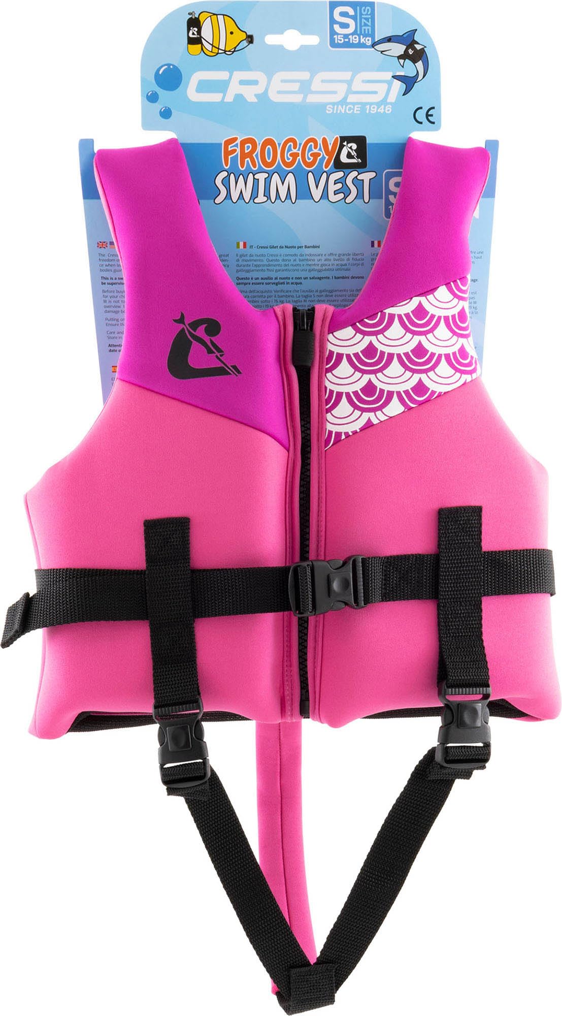 CRESSI Froggy Swim Vest - Veste de Natation pour Enfants avec Double Poignée