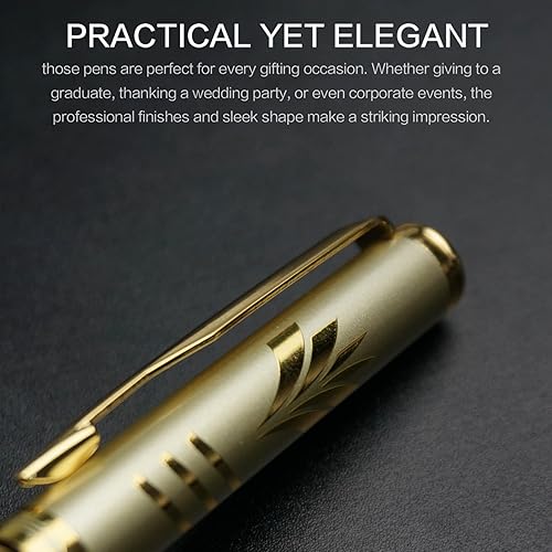 Miniatura 4 de STONEGO CHANNEWER - Bolígrafo de metal para escritura suave, repuestos reemplazables para hombres, mujeres, oficina, negocios, bolígrafos metálicos