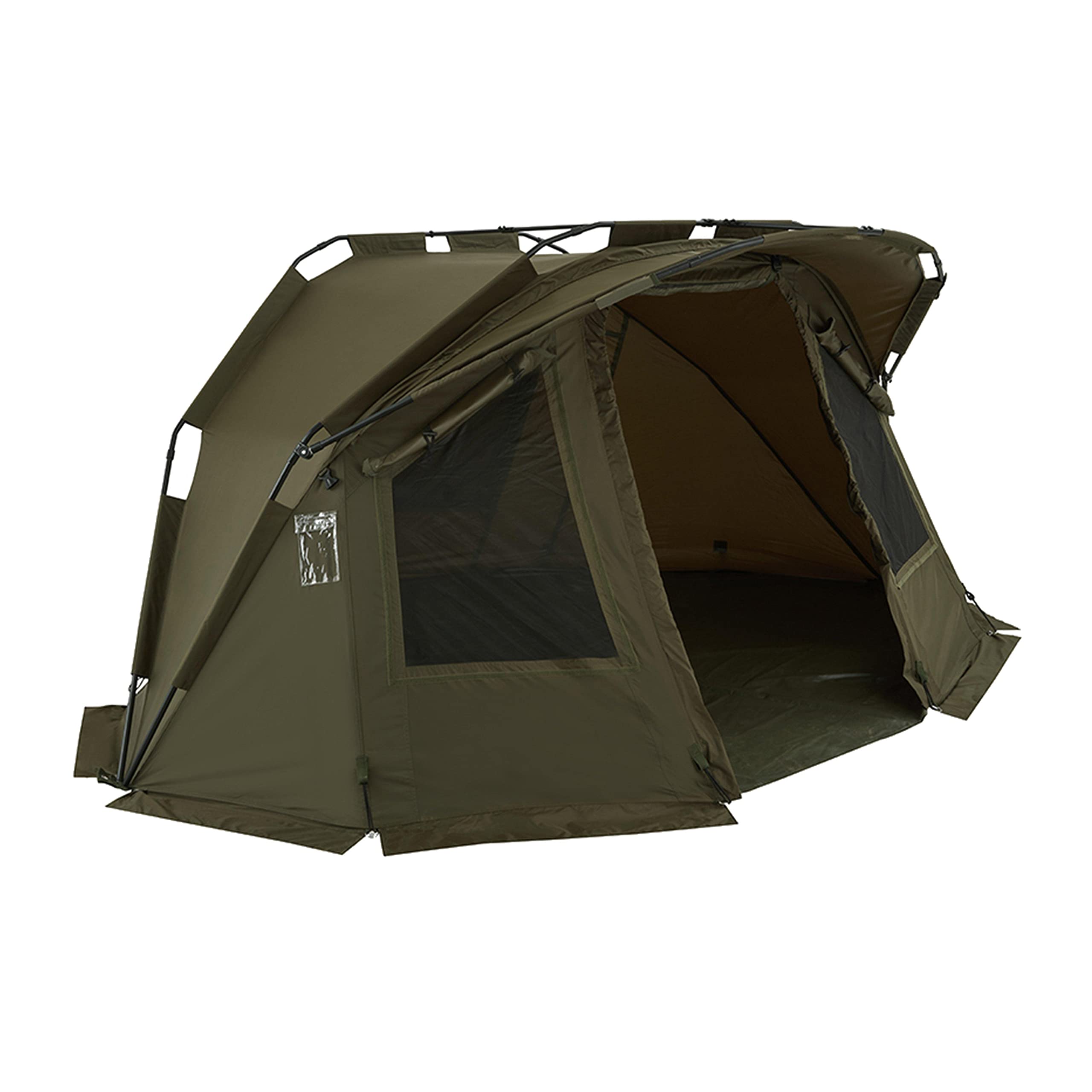 Westlake Fragment 1 Bivvy for 1 Person with Detachable Peak & PVC Groundsheet, 1 Man, Waterproof, Durable & Spacious Overnight Shelter & Camping Tent, Fishing Equipment, 10'000mm HH, Green